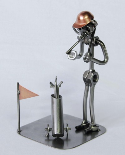 FIGURKA Z METALU - GOLF SZYJA