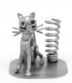 FIGURKA Z METALU - KOT + UCHWYT NA DŁUGOPIS - zdjęcie 4