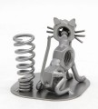 FIGURKA Z METALU - KOT + UCHWYT NA DŁUGOPIS - zdjęcie 7