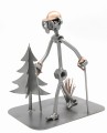 FIGURKA Z METALU - NORDIC WALKING Z CHOINKĄ - zdjęcie 11