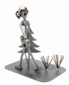 FIGURKA Z METALU - NORDIC WALKING Z CHOINKĄ - zdjęcie 9