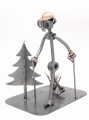 FIGURKA Z METALU - NORDIC WALKING Z CHOINKĄ - zdjęcie 3