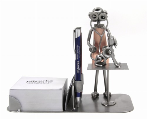 FIGURKA Z METALU - ORGANIZER WETERYNARZ