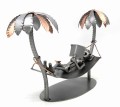 FIGURKA Z METALU  - URLOPOWICZ POD PALMAMI - zdjęcie 2