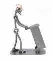 FIGURKA Z METALU - PRACOWNIK USŁUG KOMUNALNYCH - zdjęcie 2