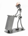 FIGURKA Z METALU - PRACOWNIK USŁUG KOMUNALNYCH - zdjęcie 1
