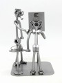 FIGURKA Z METALU - OKULISTA - OPTYK - zdjęcie 3