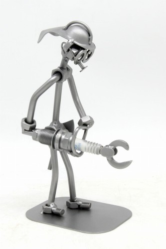 STRAŻAK NOŻYCE - Figurka z metalu