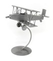 FIGURKA Z METALU - SAMOLOT DWUPŁATOWIEC - zdjęcie 2