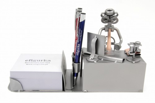 BIURO - URZĘDNIK ORGANIZER - FIGURKA Z METALU 