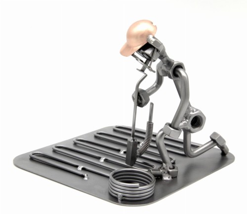 FIGURKA Z METALU - MONTER OGRZEWANIA PODŁOGOWEGO