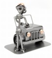 MECHANIK SAMOCHODOWY - POLERKA - FIGURKA Z METALU - zdjęcie 3
