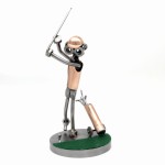 GOLF PŁÓTNO - FIGURKA Z METALU