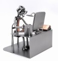 PRACOWNIK BIUROWY - BIURO - FIGURKA Z METALU - zdjęcie 11