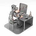 PRACOWNIK BIUROWY - BIURO - FIGURKA Z METALU - zdjęcie 14