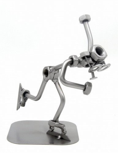 FIGURKA Z METALU  - ŁYŻWIARZ SZYBKI